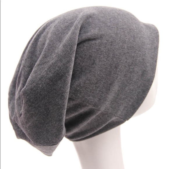 Dark gray light hat beanie - Picture 3 of 6